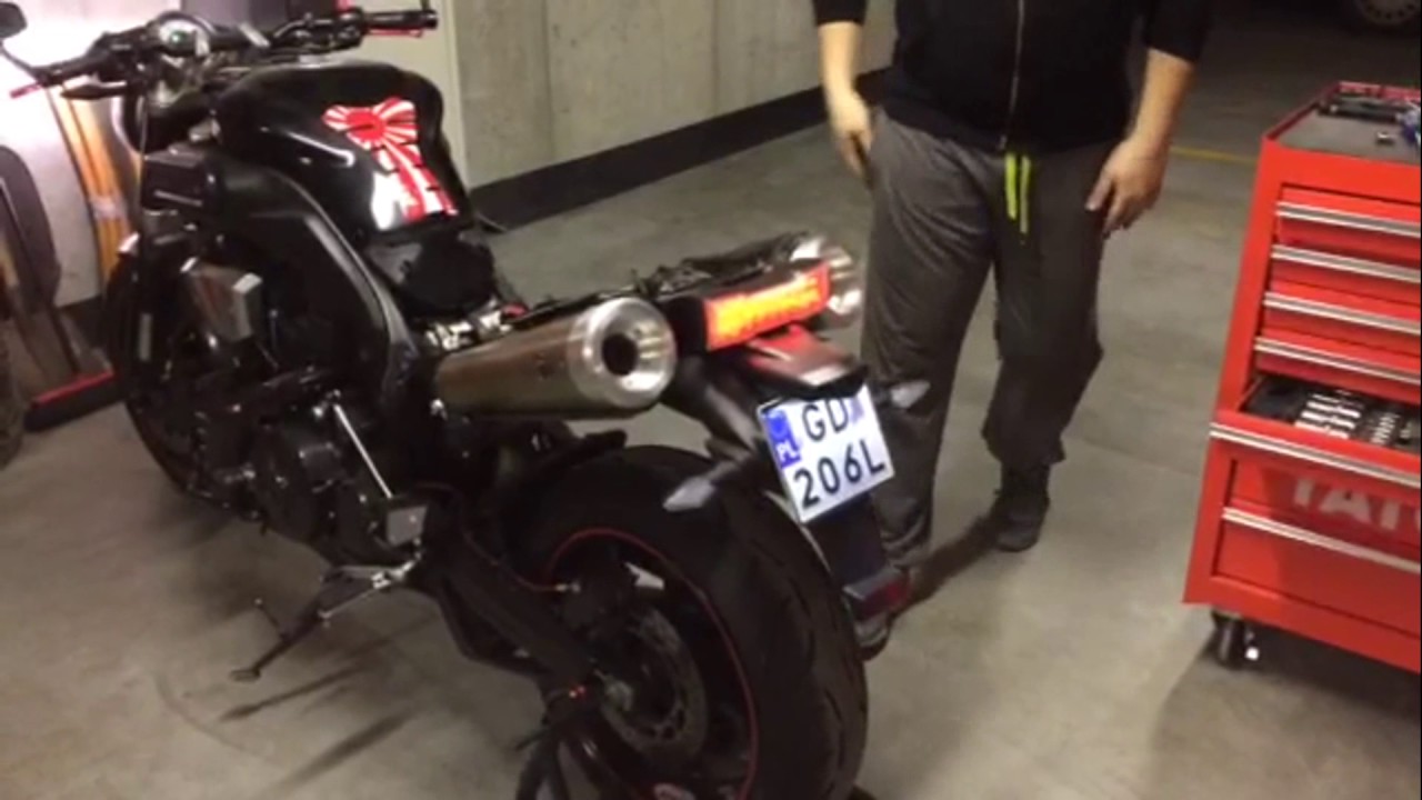 MT-01 exhaust can conversion mod