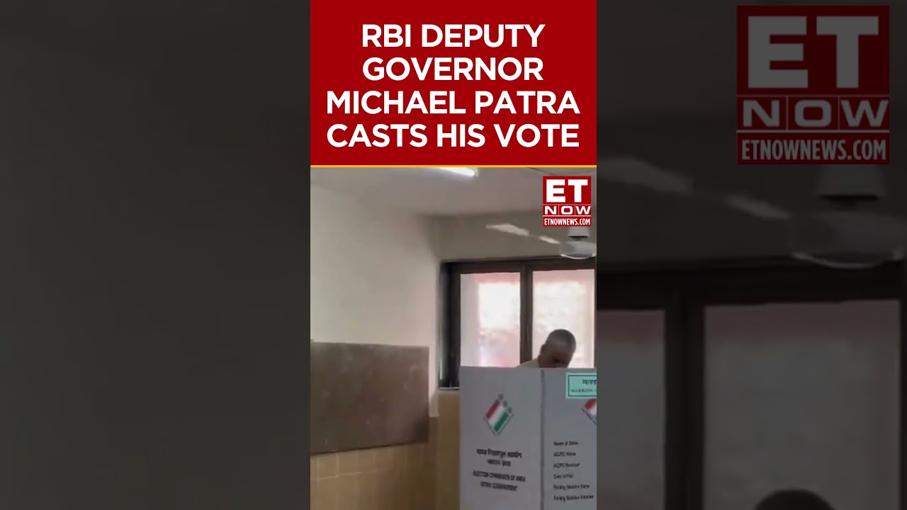 RBI Deputy Governor Michael Patra Casts His Vote At A Polling Booth In Mumbai #shorts