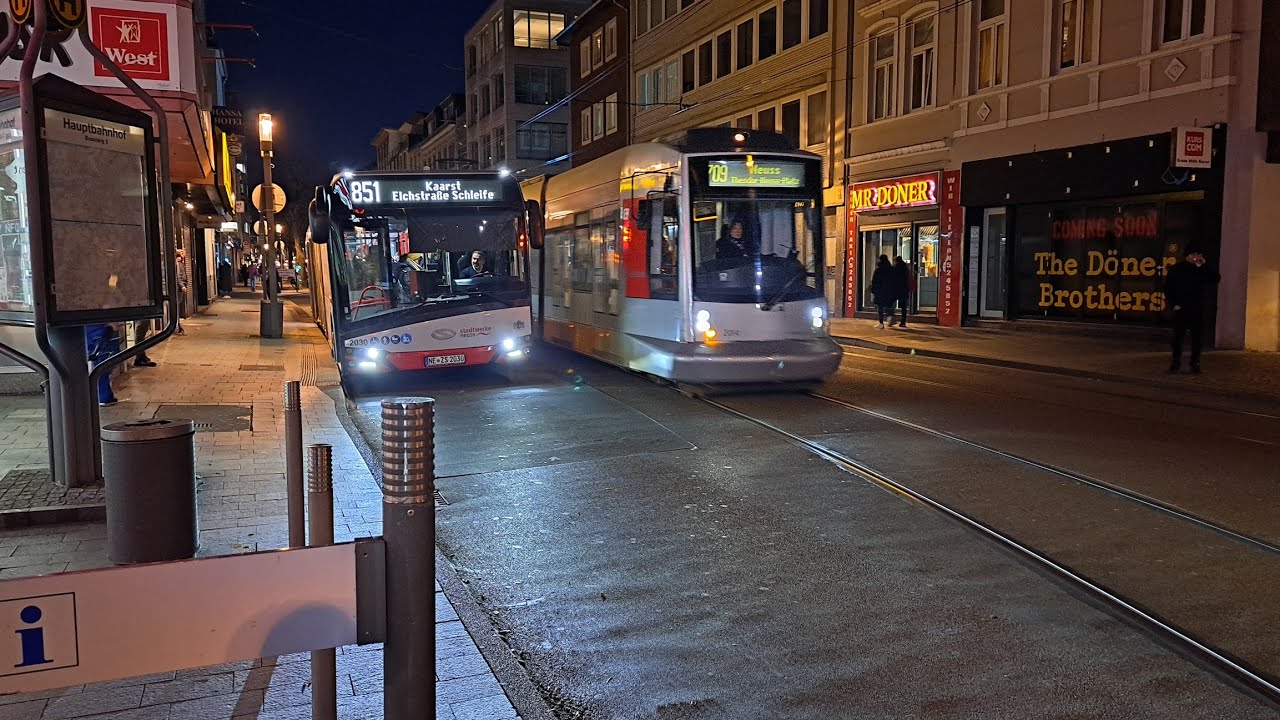 Het openbaar vervoer in Neuss 08-02-2023