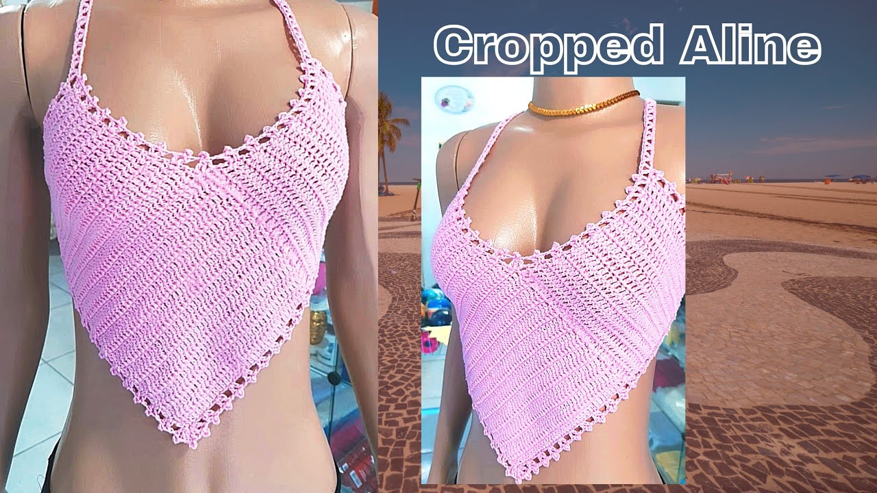 Cropped de crochê fácil
