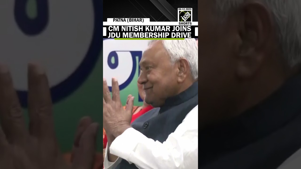 Bihar CM Nitish Kumar joins JDU membership drive in Patna, receives warm welcome