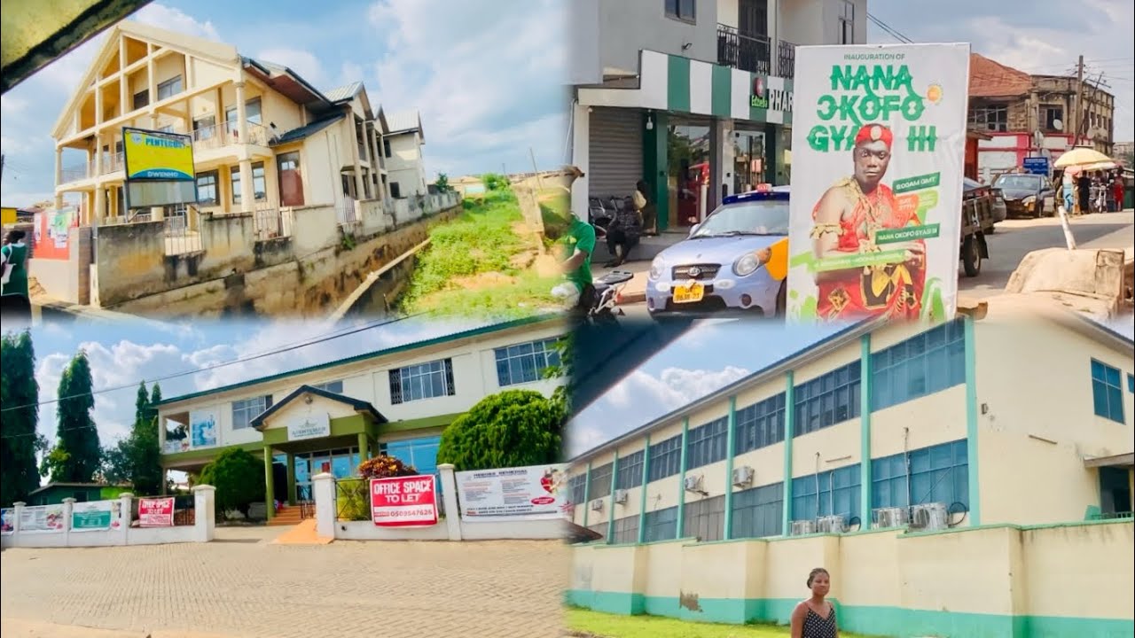 Driving 🚘 through parts of Agona Swedru township 🇬🇭 😇😍