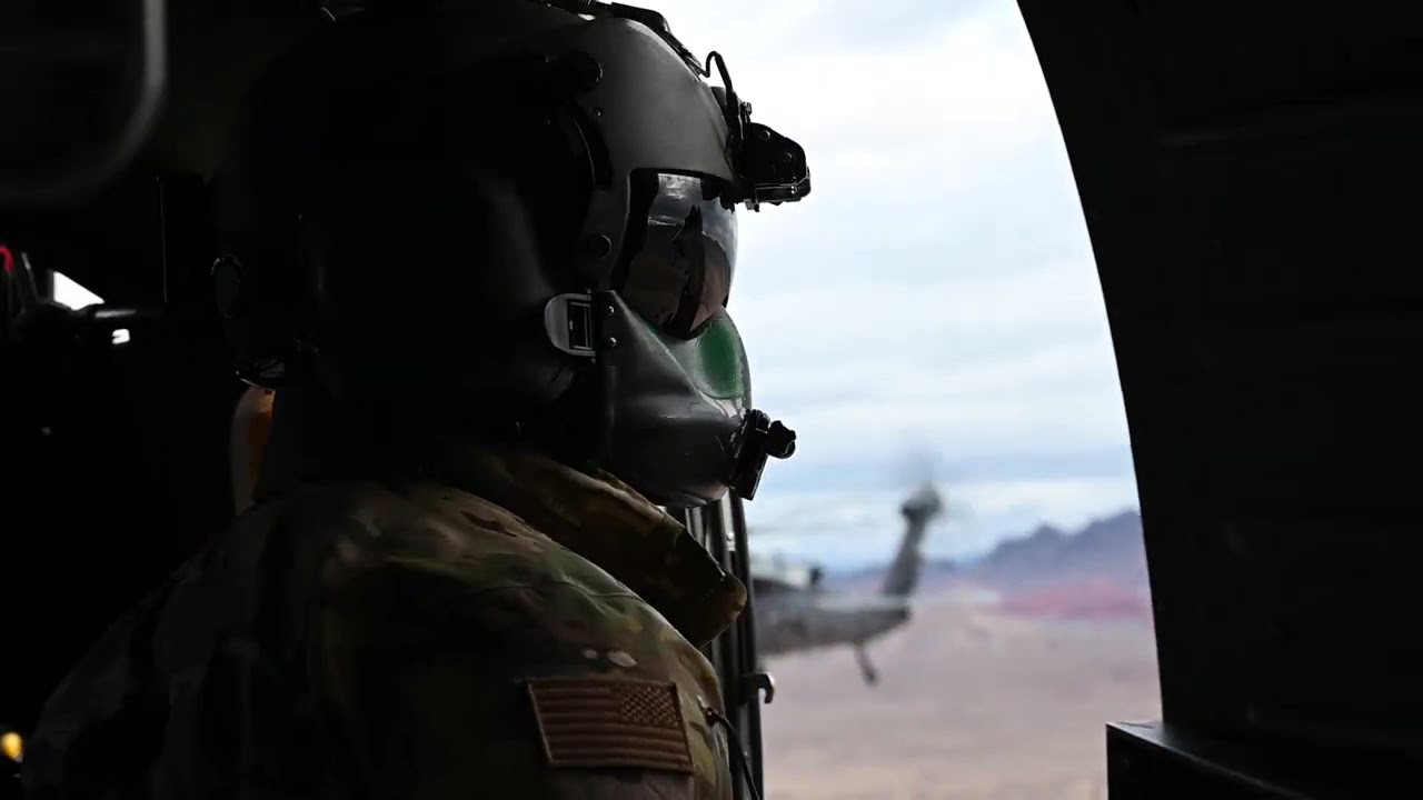 Morning Flight in the HH-60G and HH-60W Pave Hawk Helicopter