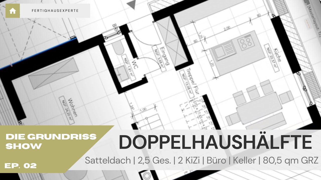 Kompakte Doppelhaushälfte, Planungstipps von unserer Architektin | Grundriss Show Ep. 2