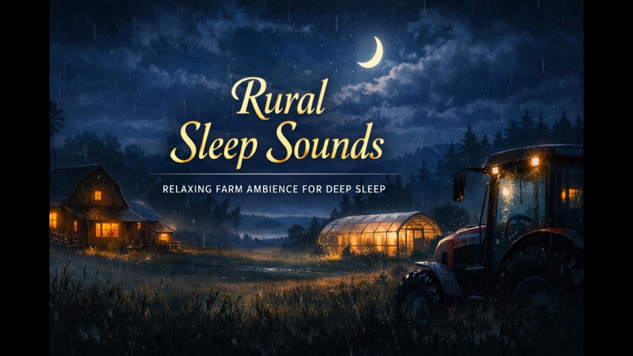 Heavy Rain on Farmhouse Roof – Deep Sleep in 5 Minutes 8 Hours