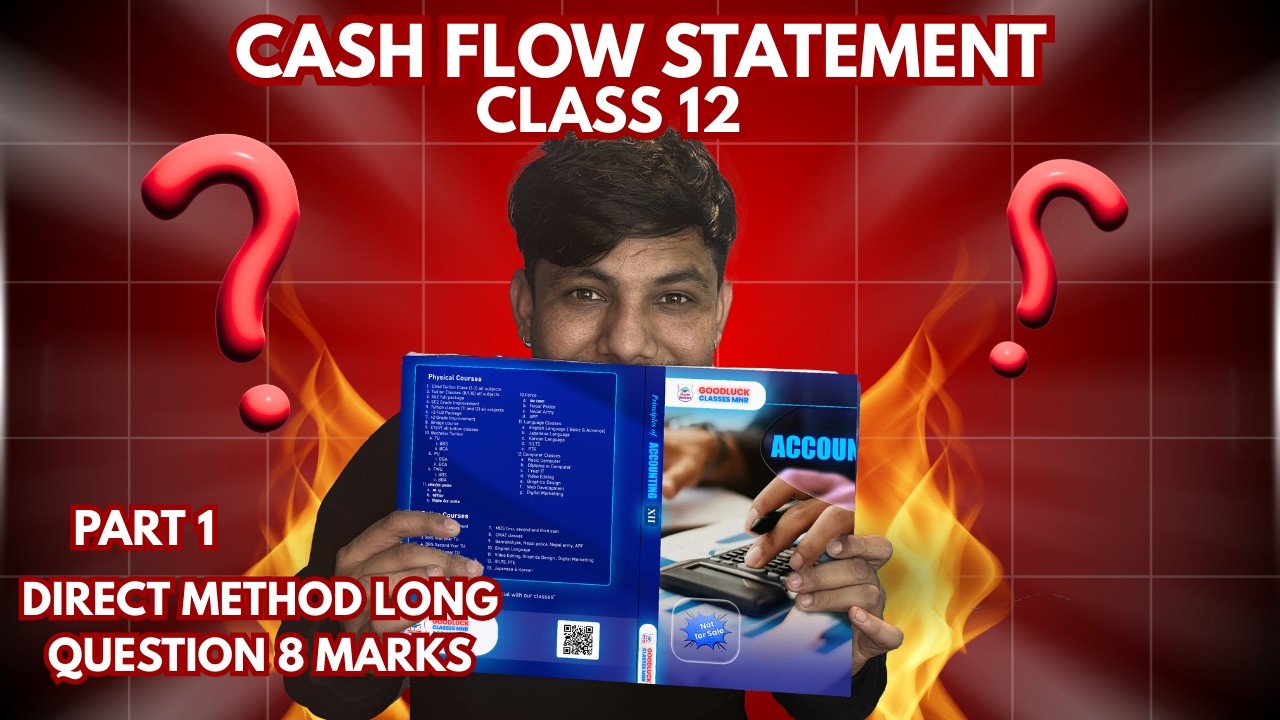 Cash Flow Statement Direct Method | Class 12 Account | NEB Board | Easy Nepali Explanation