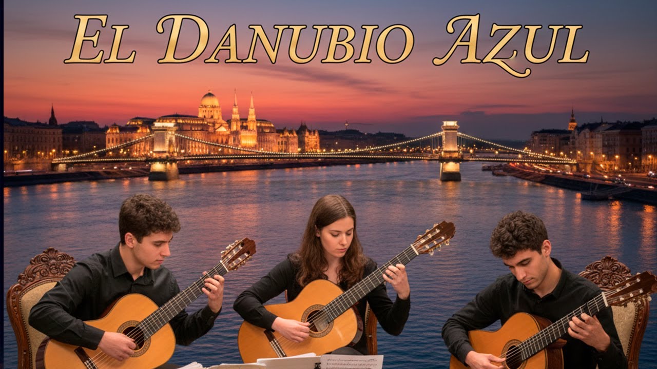 🎸 El Danubio azul  para 3 guitarras. Guion Partitas + Backing Track. dificultad media. Clase 151.