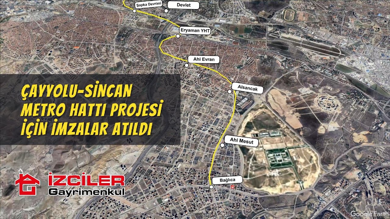 ÇAYYOLU-SİNCAN METRO HATTI PROJESİ İÇİN İMZALAR ATILDI