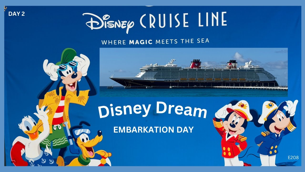 DISNEY DREAM CRUISE Day 2 - Embarkation Day - Port Everglades / Ship Tour / Dinner at Royal Palace