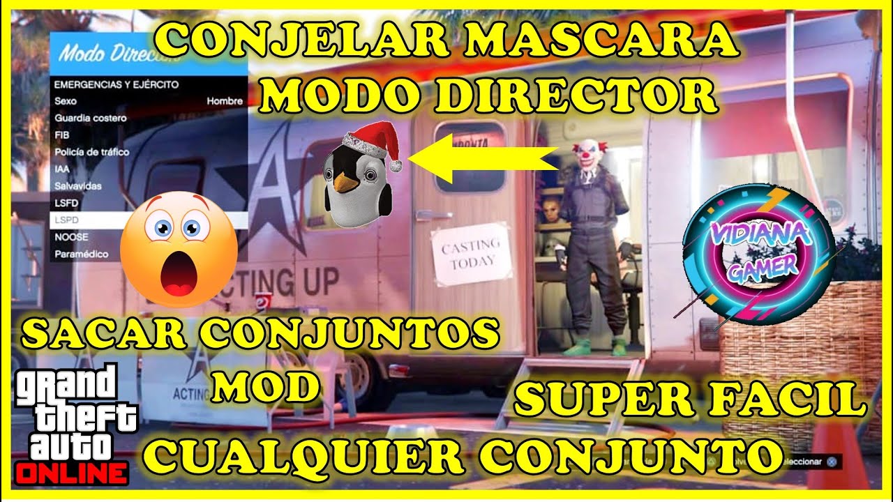 ✔💥CONGELAR MASCARA SACAR CUALQUIER CONJUNTO MODO DIRECTOR GTAV ONLINE💥✔
