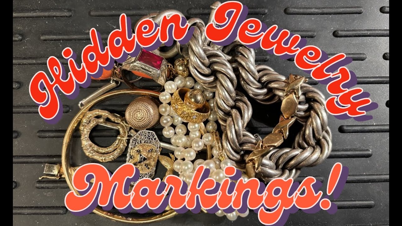 How to Find Hidden Jewelry Markings! #gold #jewelry #jewellery #hallmark #silver #markings