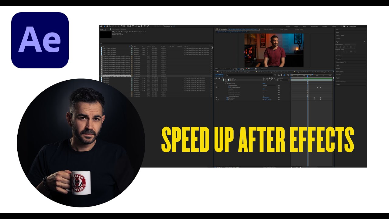 5 советов для ускорения рендеринга в After Effects