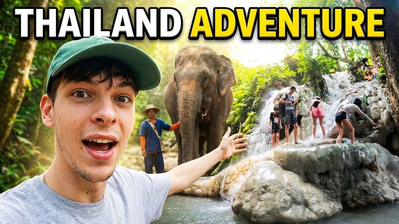 We climbed up a sticky waterfall!
