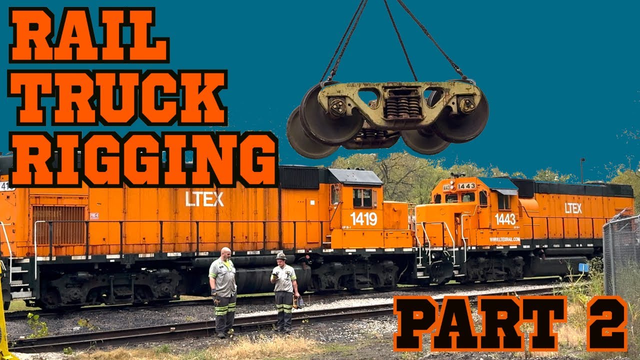 RAIL TRUCK RIGGING - PART 2 - Lifting a passenger car and more !