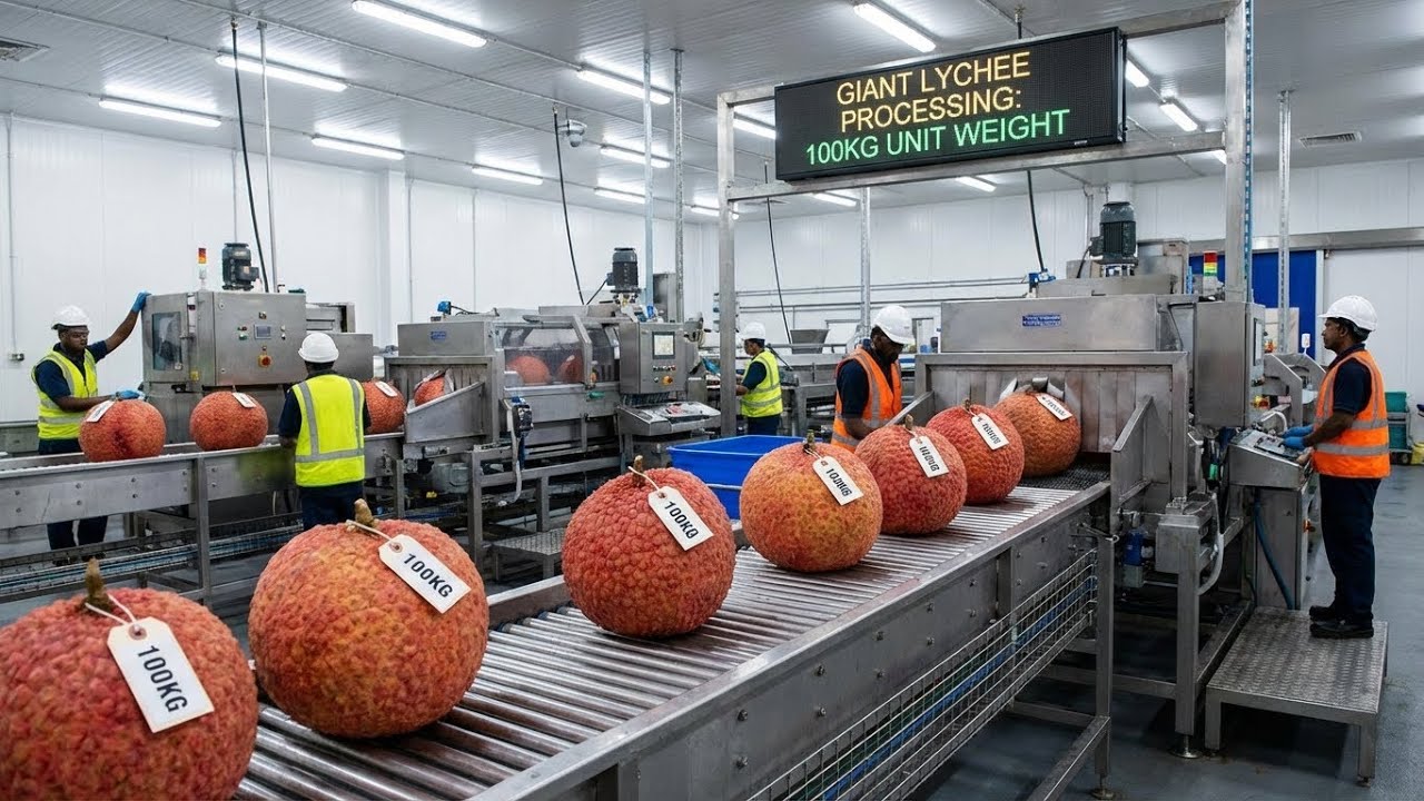 Inside a Giant Food Factory: Modern Lychee Processing Technology