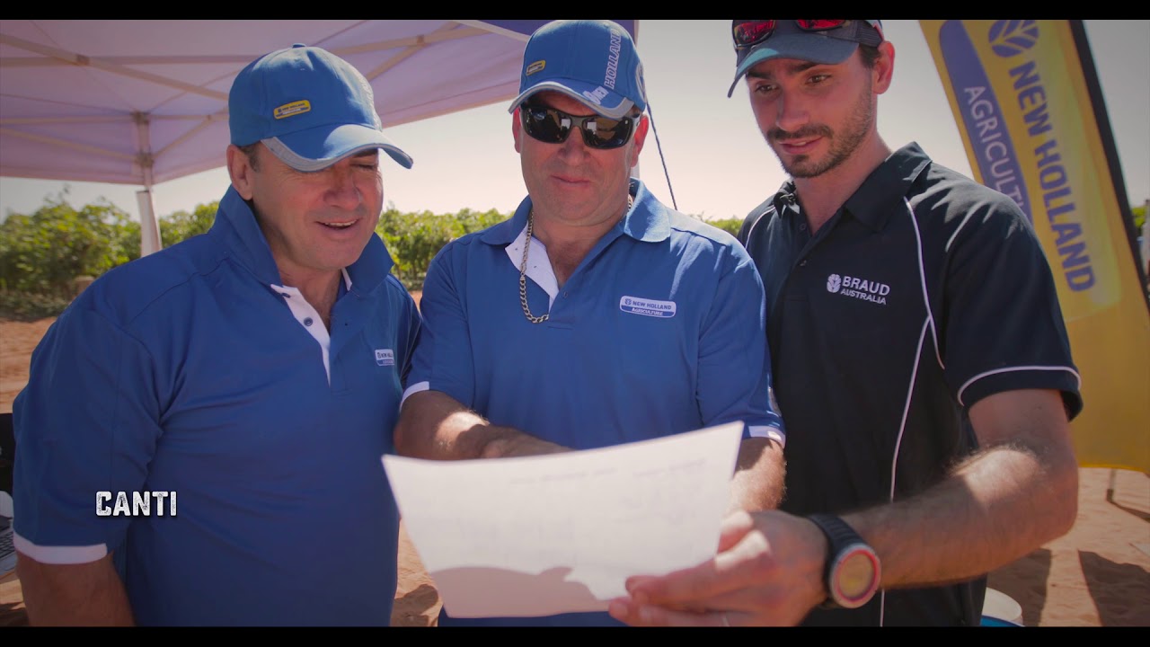 Prueba de rendimiento de recolección de uva New Holland