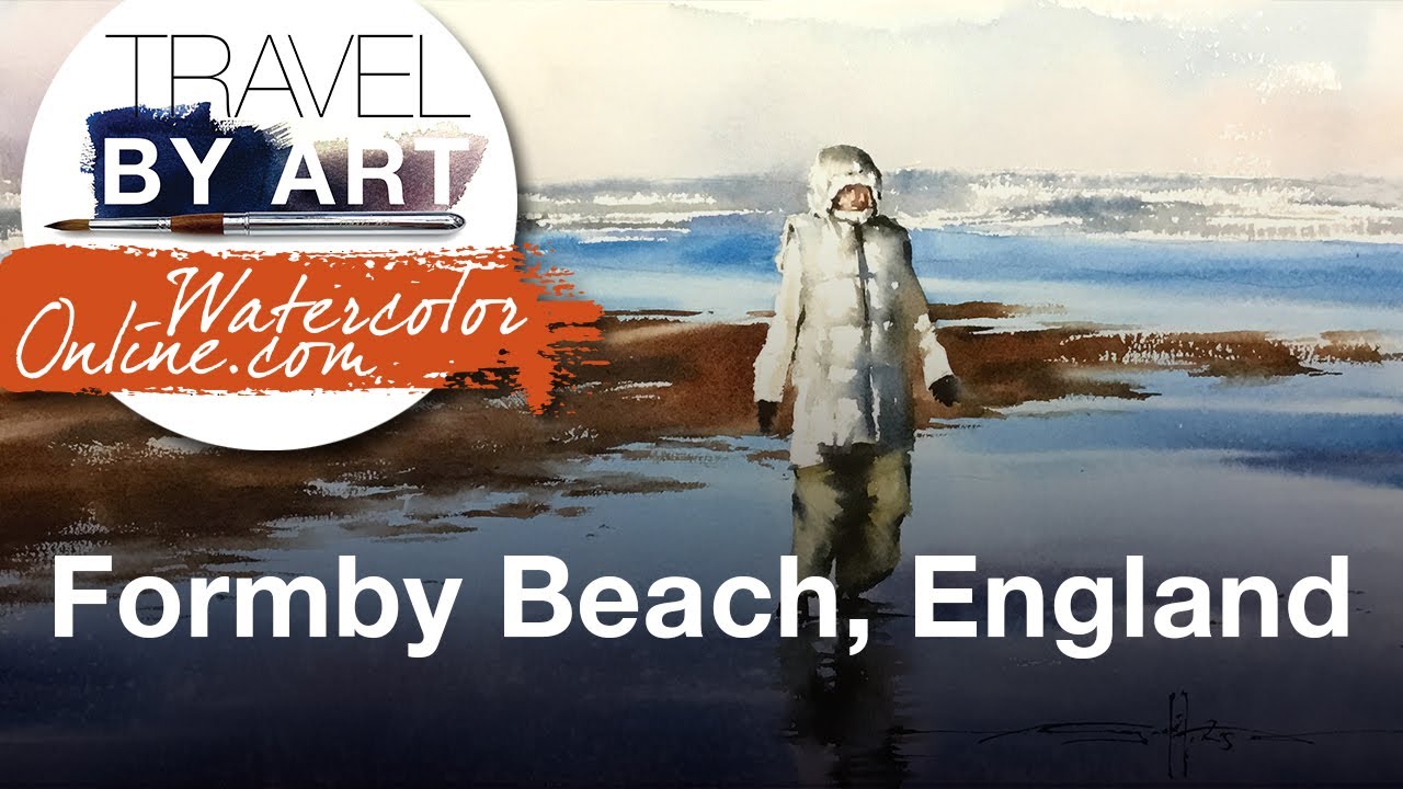 #272 Travel By Art, Ep. 124: Walking in the Wind, Formby Beach, England