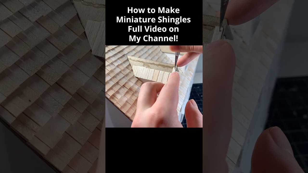 How to Make Realistic Miniature Shingles for Dioramas #diy #wargaming #miniature