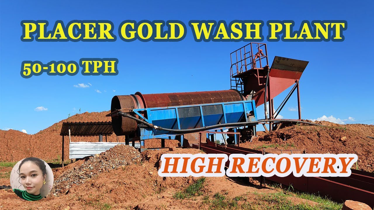 50-100 TPH Mobile Trommel Screen Gold Wash Plant In Africa