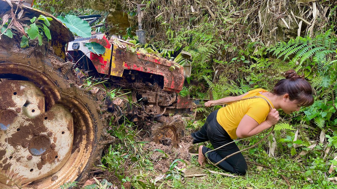 Summary The girl tried to fix the abandoned cars It took 12 days and nights to fix it