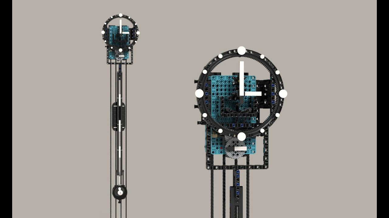 LEGO Wall Clock Instructions manual wind version