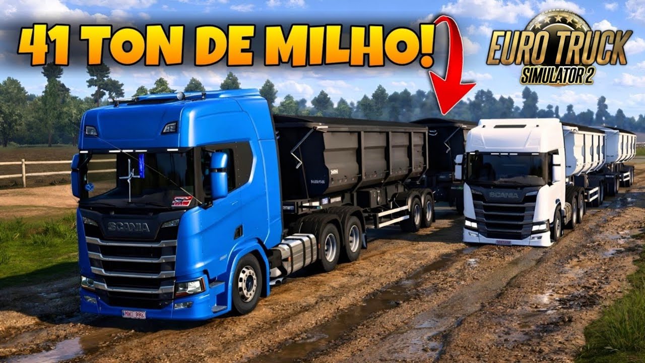 COMBOIO INSANO no Amazonas com 41 TON de Milho! 😱🌧️ Euro Truck Simulator 2