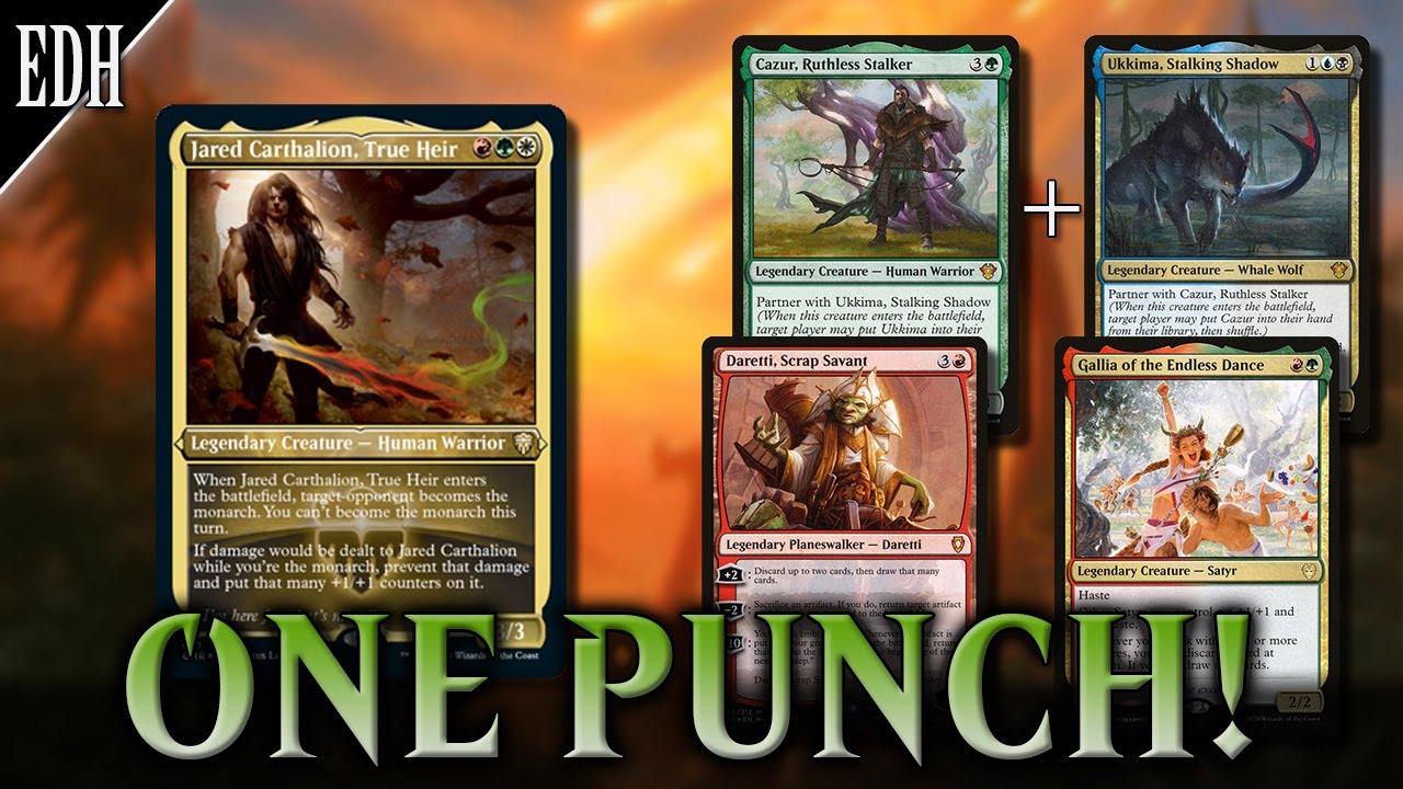 Jared Carthalion True Heir vs Daretti vs Gallia vs Cazur and Ukkima | EDH gameplay