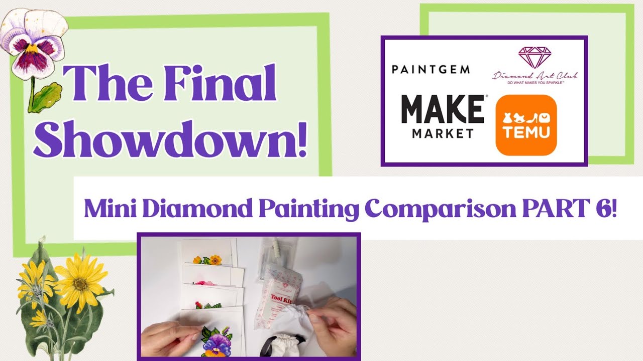 Final Showdown! PAINTGEM, TEMU, DAC, & Make Market Mini Diamond Painting Comparison