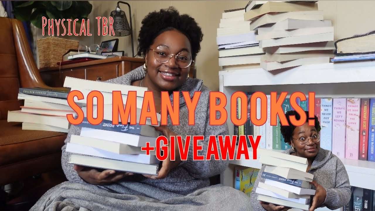 Physical TBR!! So many books after only 4 months of becoming a reader| 4K Giveaway!