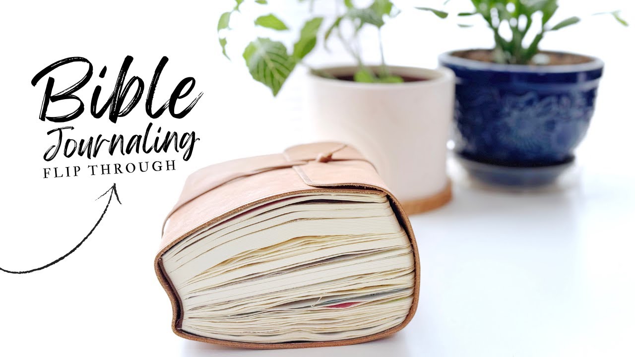 Bible Journaling Flip Through | Interleaved Bible #biblejournaling
