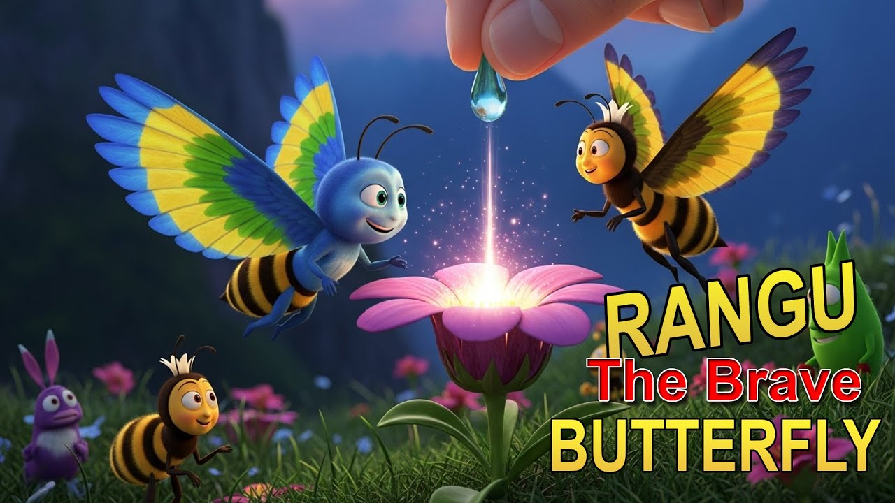 Rangu the Brave Butterfly: A 3D Pixar-Style Story About Overcoming Fear!