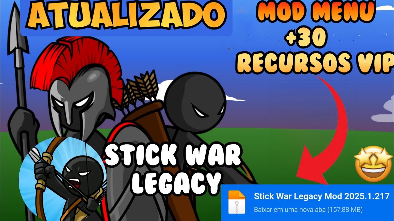 Stick War Legacy MOD MENU V2025.1.217 +30 RECURSOS VIP (Ouro ilimitado e diamantes)✅