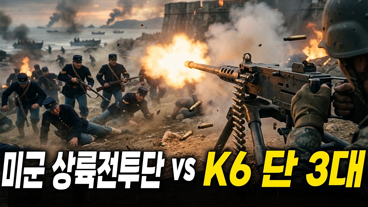 1871 강화도 신미양요, K6 3정이 미군 상륙부대를 갈아버렸다… 요새전 싹쓸이