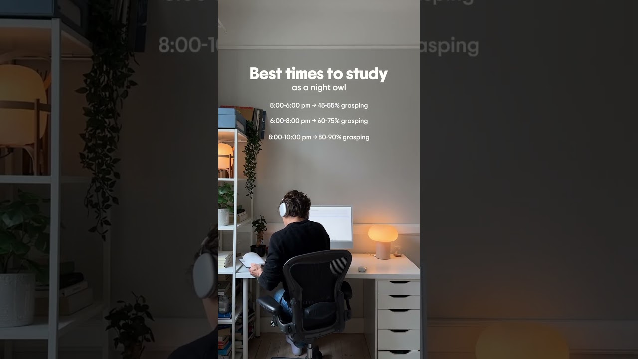 Study schedule for night owl  #studyhacks #study #studytips