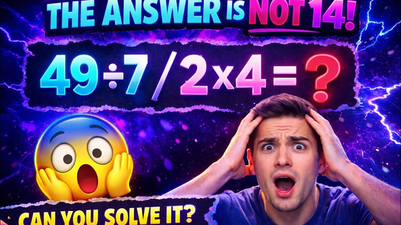 Very Tricky Math Challenge That 99% Get It WRONG! Will You Get It Right 🧐