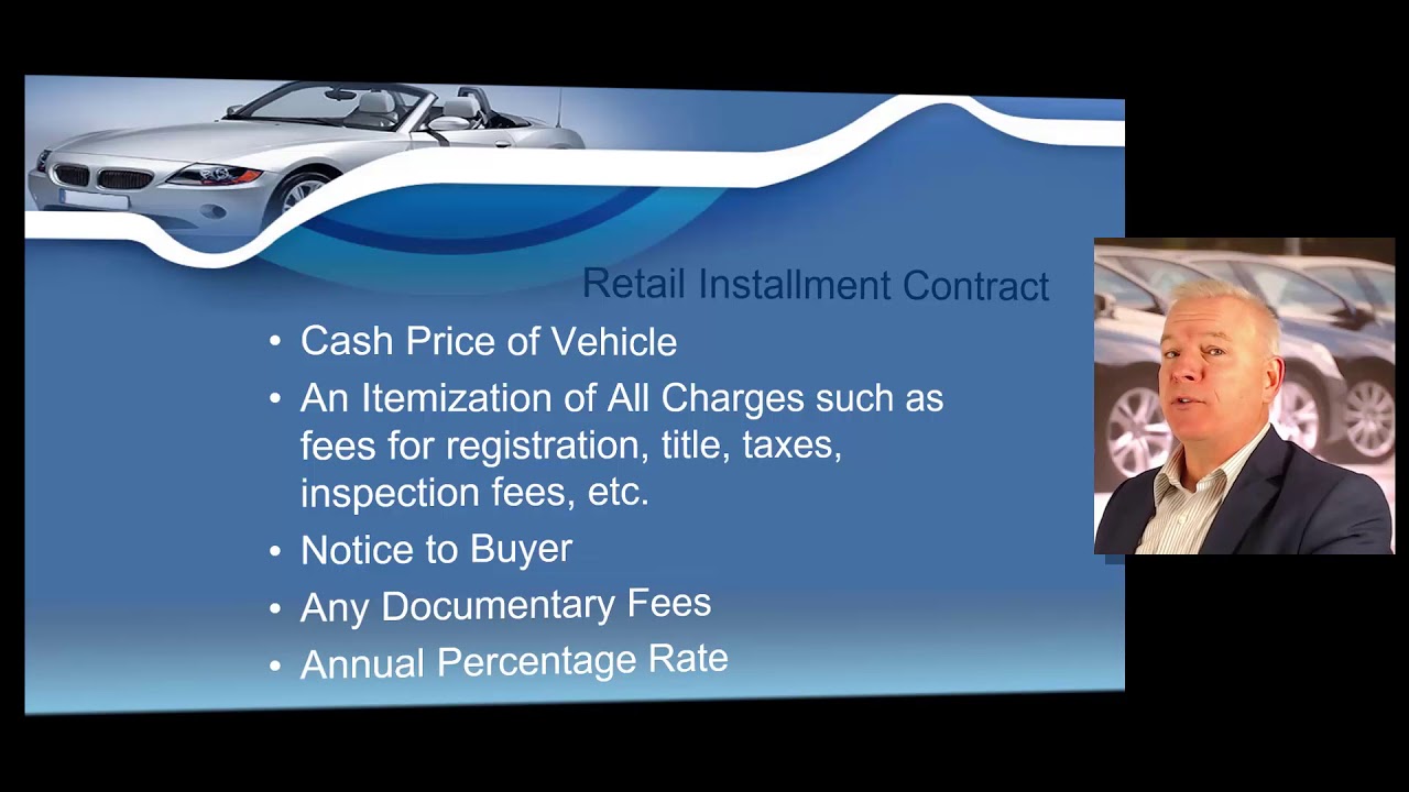 Texas Dealers Cash Sales, Financing, and Buy Here Pay Here Laws