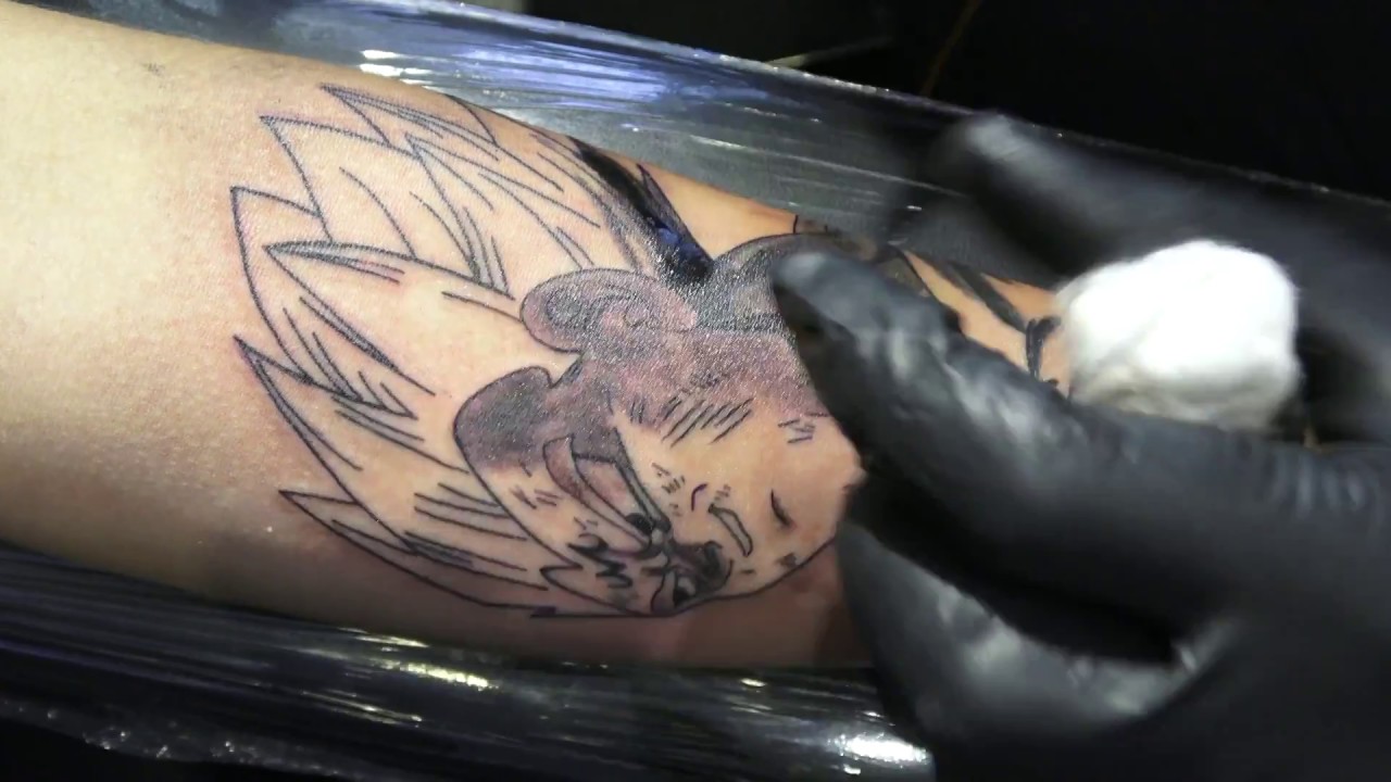 VEGETA TATTOO TIME LAPSE