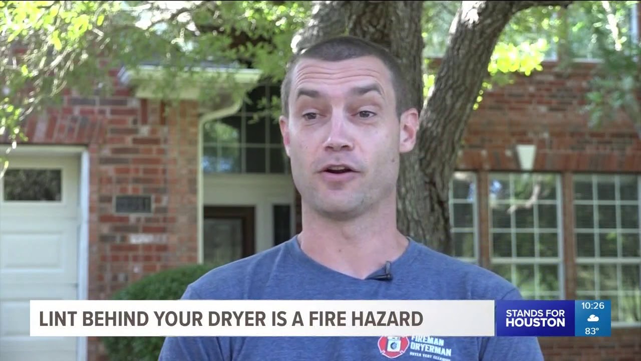 Firefighters say lint behind dryer is a fire hazard