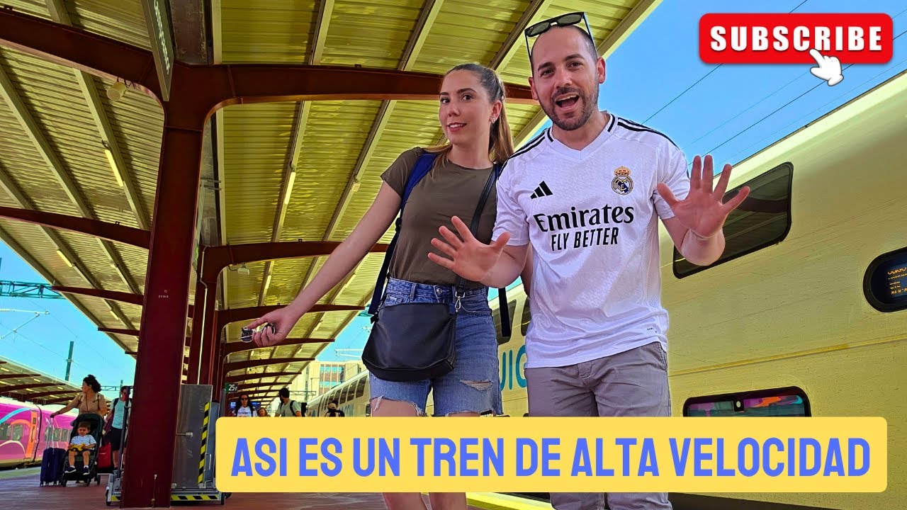 Nuestra primera vez en un tren de alta velocidad 🚅 Nos vamos de vacaciones