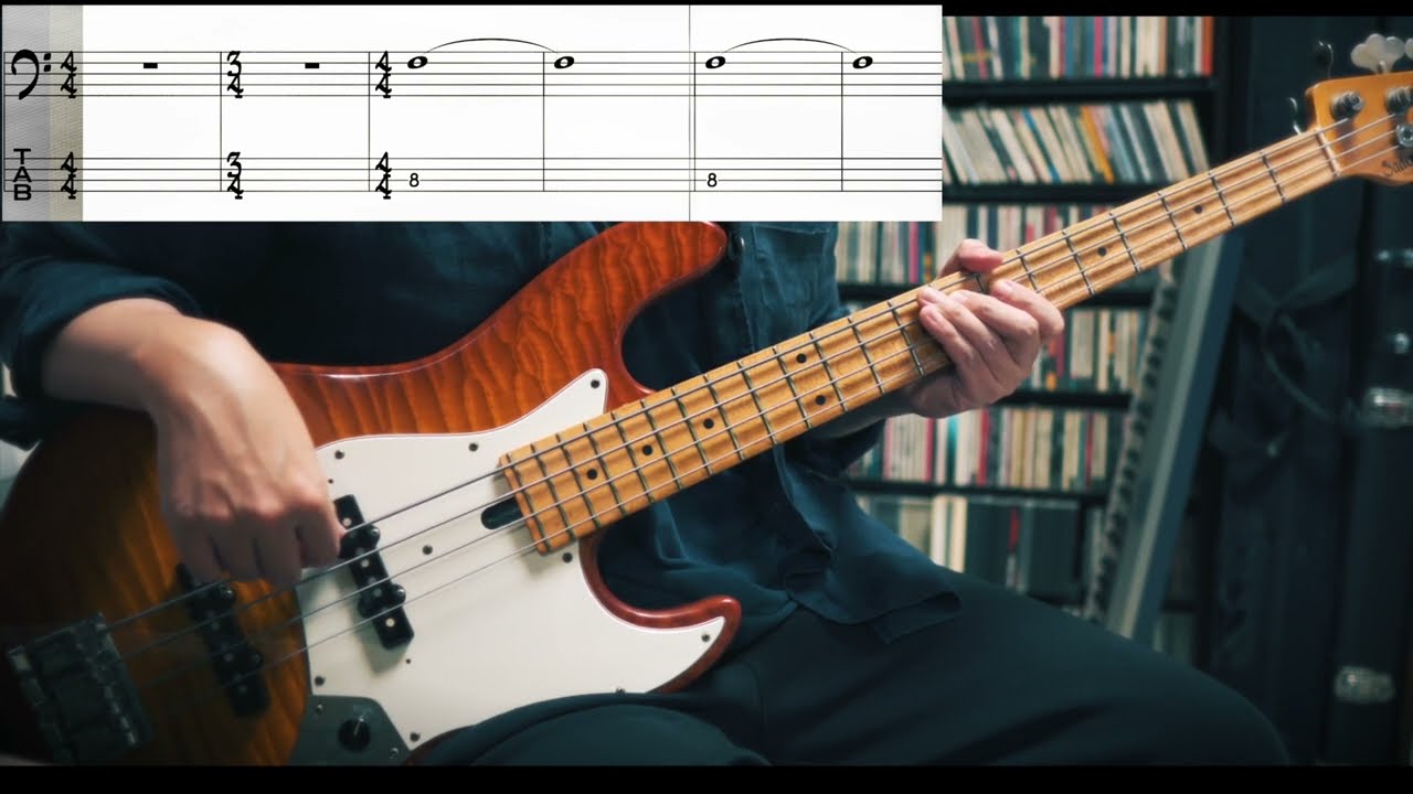 Isaac Hayes - Theme From Shaft (Bass Cover) TABS in Video