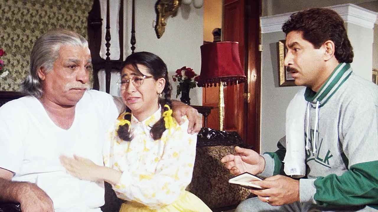 दादाजी, मुर्गा से खाने से आदमी मर जाता है | करिश्मा कपूर ने कादर ख़ान का जीना मुश्किल | Dhanwaan