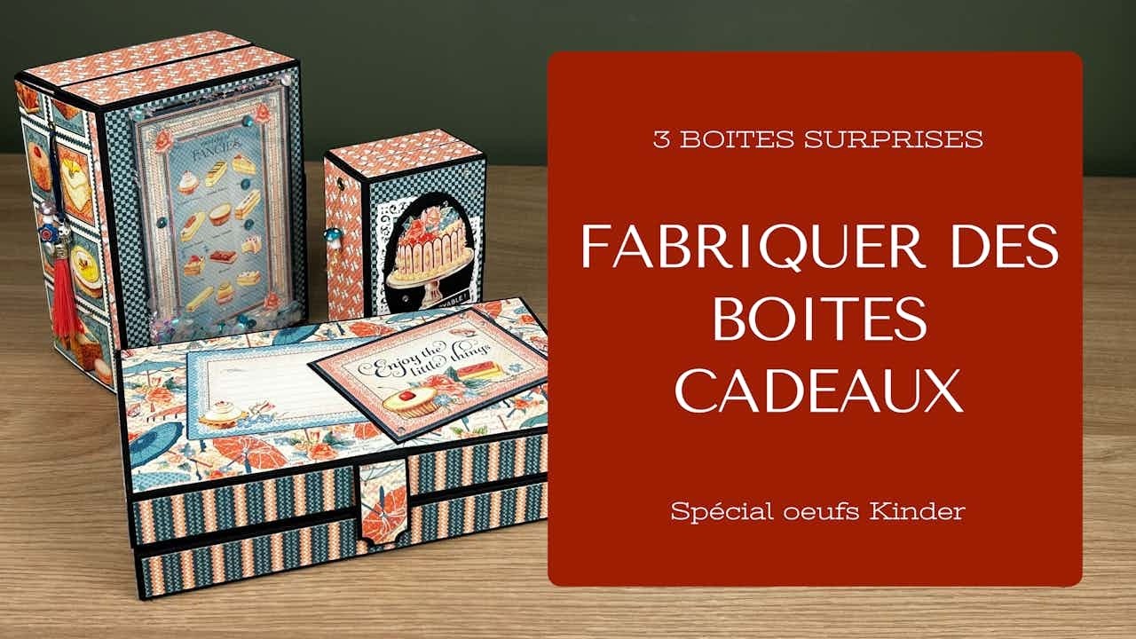 Fabriquer des boites en papier pour oeufs Kinder - trio de 3 tailles - Facile