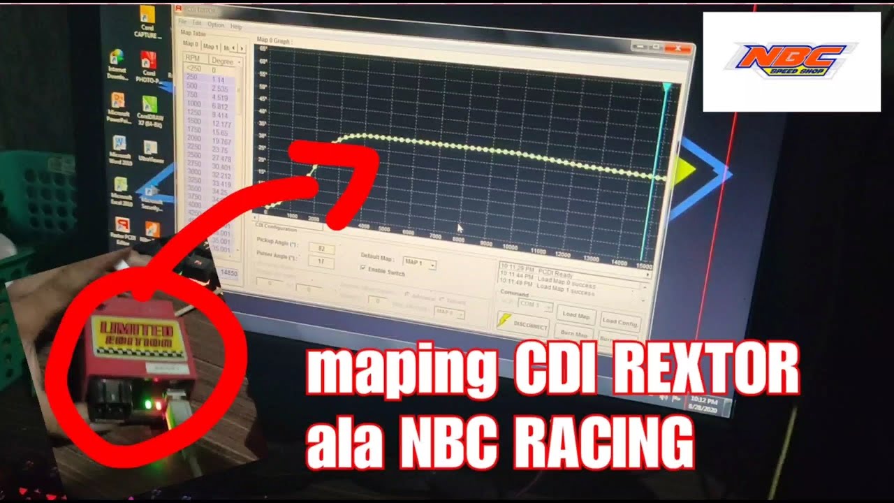 maping cdi REXTOR versi NBC RACING