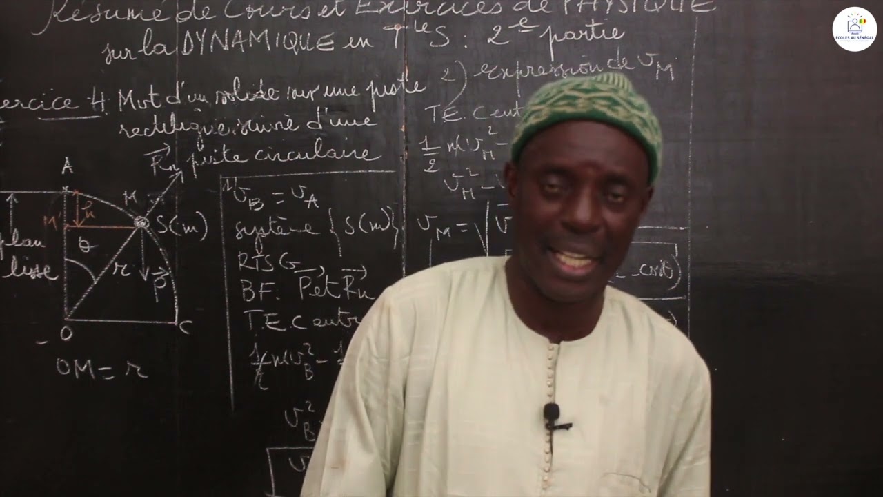 Exercices - Terminale S2  - PC:  Physique / La  Dynamique  / Suite 4 / M. Diop