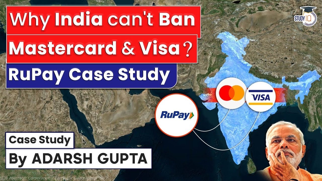 Why India can't Ban Mastercard & Visa? RuPay Case Study | UPSC Mains GS3 Economy
