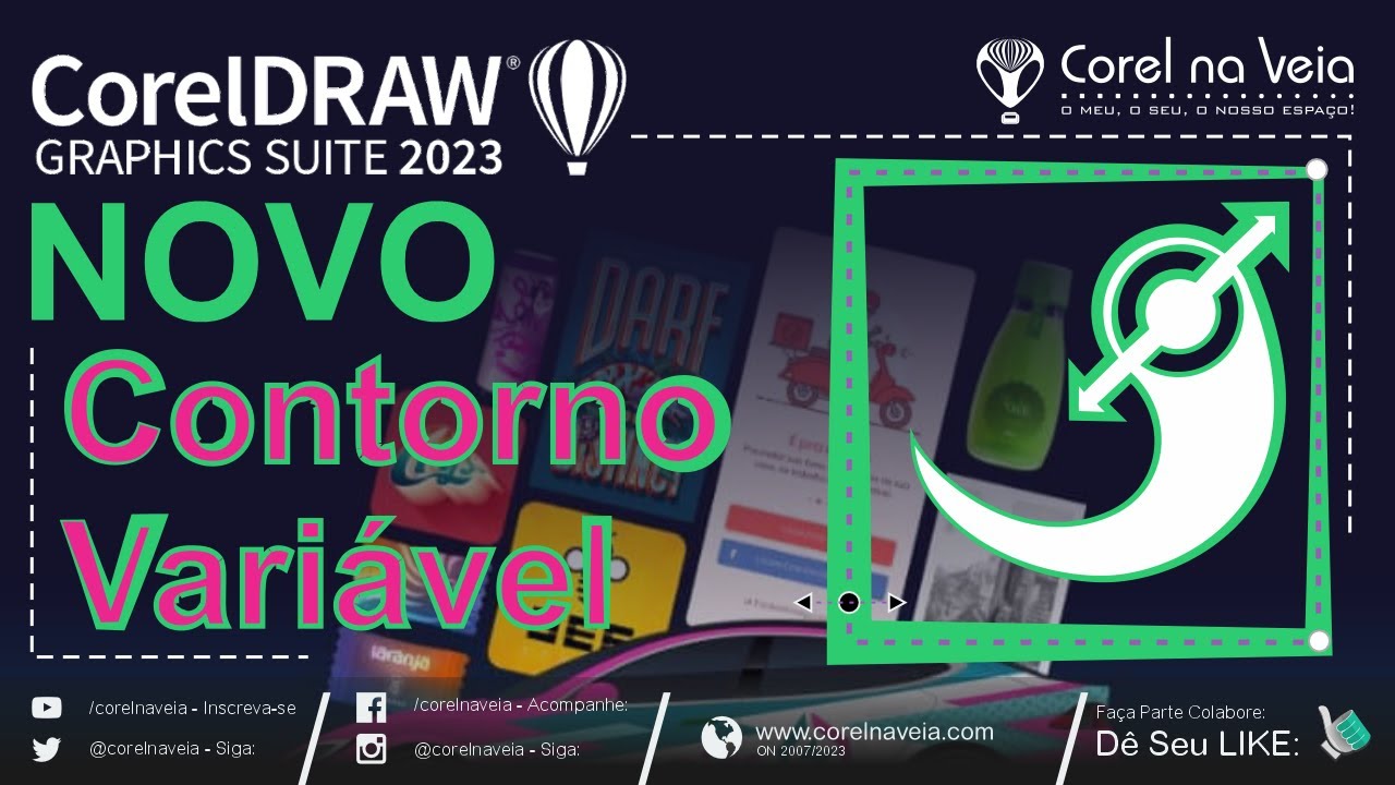 NOVO Contorno Variável no #CorelDRAW2023 - O Que Não Te Contaram Ainda