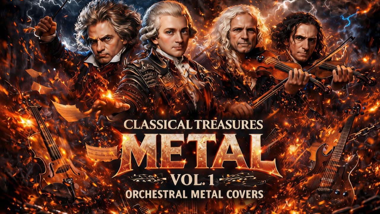 Epic Orchestral Metal Covers of Beethoven, Mozart, Vivaldi & Paganini | Classical Treasures