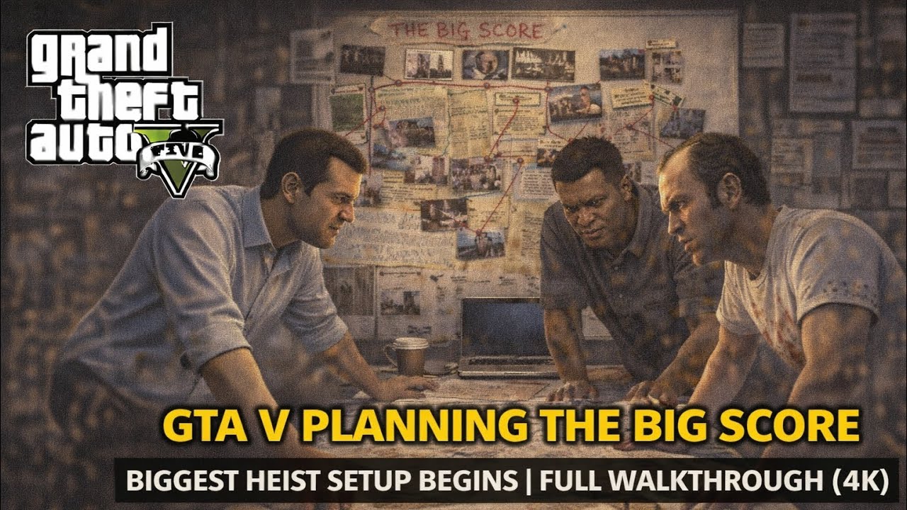 GTA 5 Planning the Big Score – The Ultimate Heist Setup | Story Mode