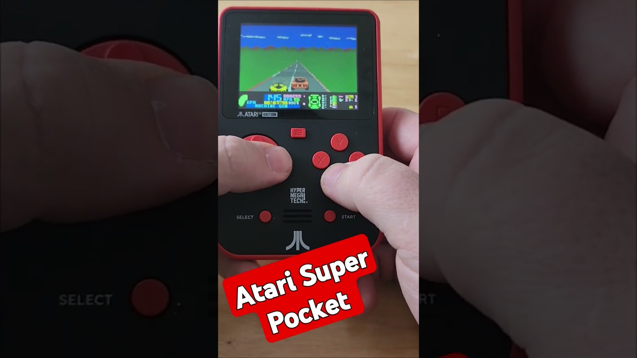 Atari Super Pocket playing Fatal Run #gaming #atari #superpocket #evercade #blaze #gameplay #shorts