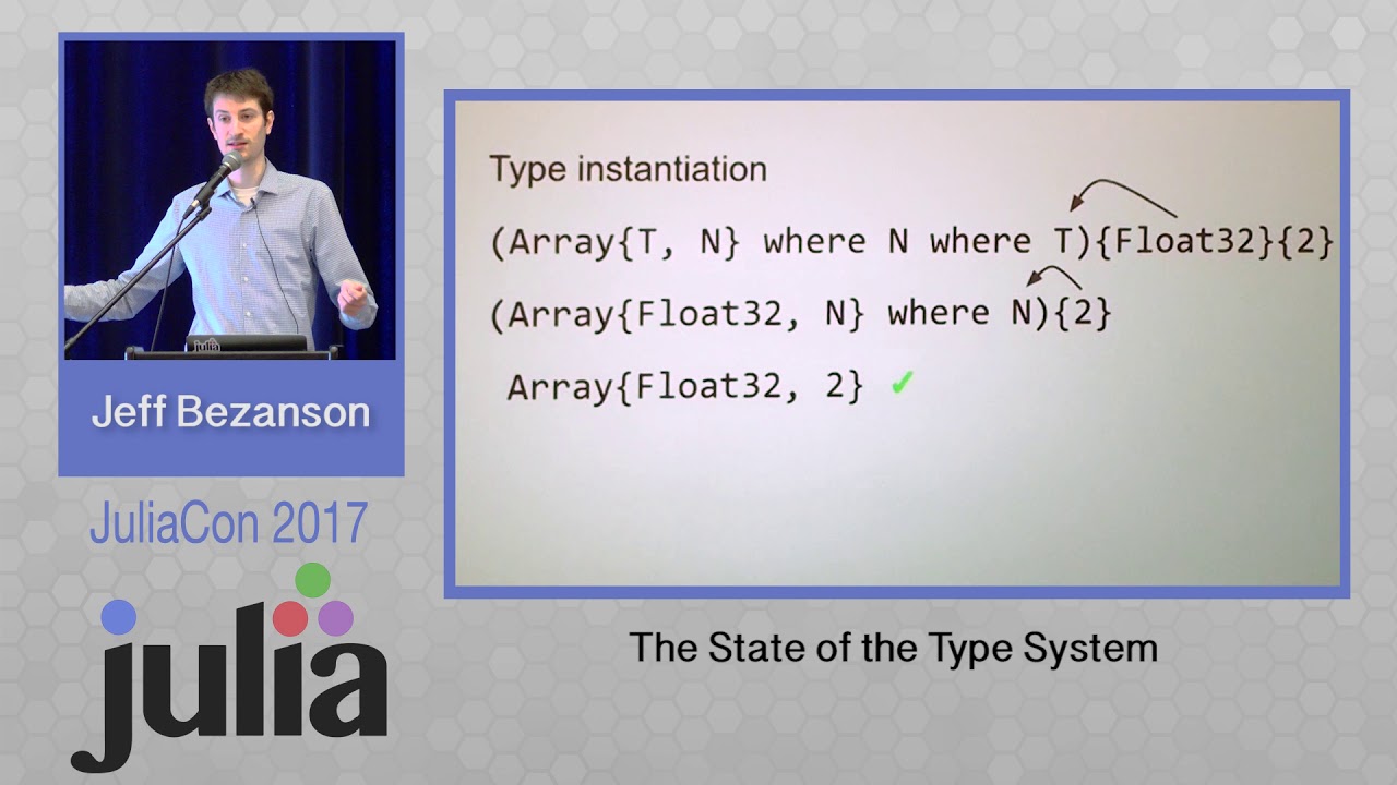 The State of the Type System | Jeff Bezanson | JuliaCon 2017